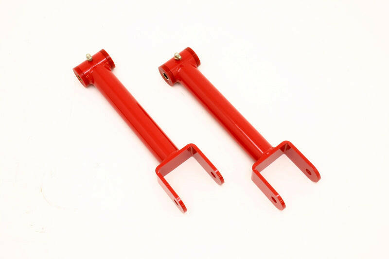 BMR 91-96 B-Body Non-Adj. Upper Control Arms Extended Length (Polyeruathane Bushings) - Red Control Arms BMR Suspension