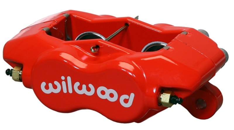 Wilwood Caliper-Forged Dynalite- Red 1.75in Pistons 1.00in Disc Brake Calipers - Perf Wilwood