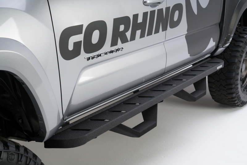 Go Rhino 07-20 Toyota Tundra RB10 Complete Kit w/RB10 + Brkts + 2 RB10 Drop Steps Running Boards Go Rhino