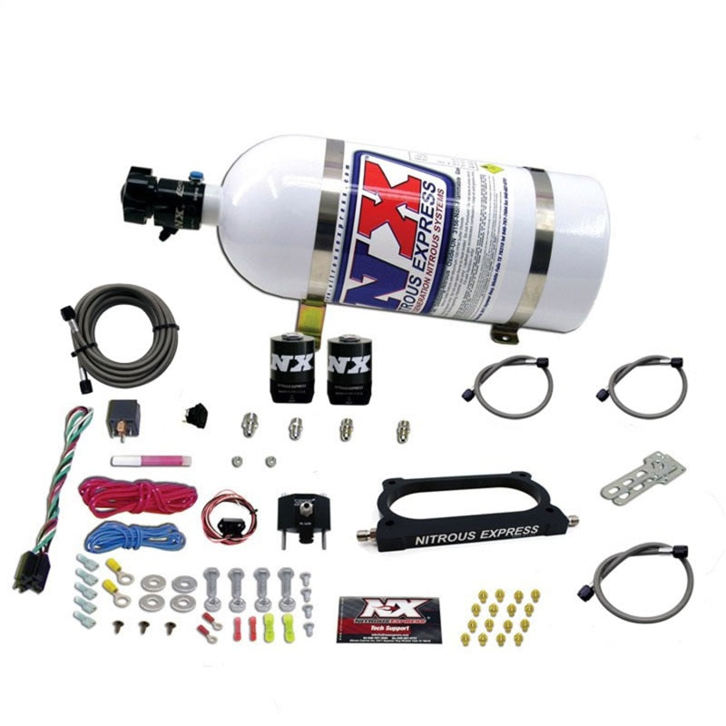 Nitrous Express 07-14 Ford Mustang GT500 Nitrous Plate Kit (50-250HP) w/10lb Bottle Nitrous Systems Nitrous Express
