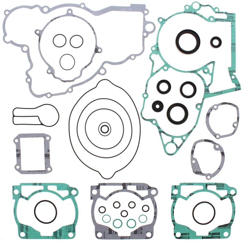 Vertex Gaskets 2004 KTM EXC 300 Complete Gasket Kit w/ Oil Seals Engine Hardware Vertex Pistons