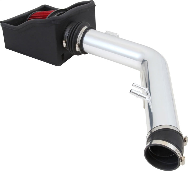 Spectre 11-14 Ford F250/350 V8-6.2L F/I Air Intake Kit - Polished w/Red Filter Cold Air Intakes Spectre