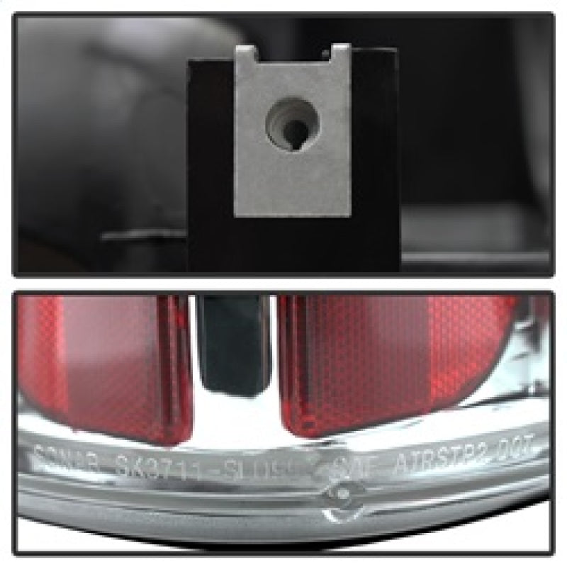 Spyder Chevy Silverado 1500/2500 99-02 (Not Stepside) Euro Style Tail Lights Chrm ALT-YD-CS99-C Tail Lights SPYDER