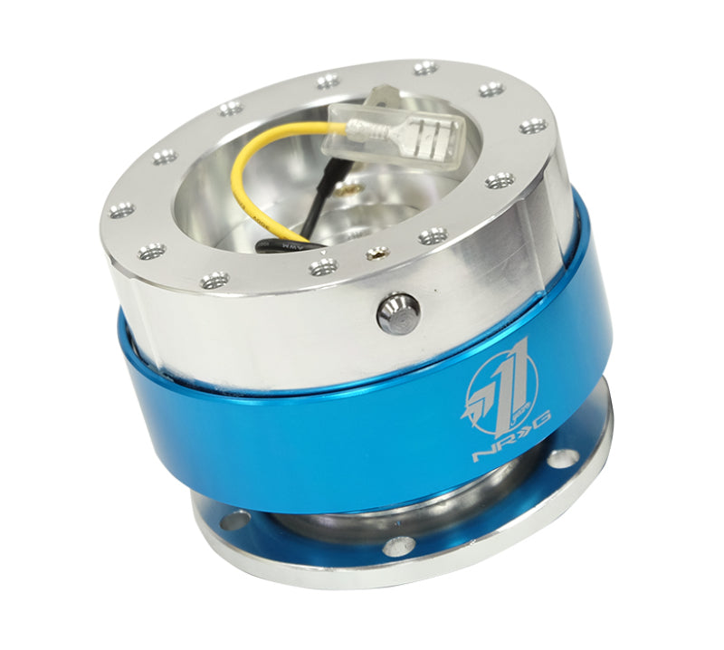 NRG Quick Release - Black Body/ Blue Chrome Ring Quick Release Adapters NRG