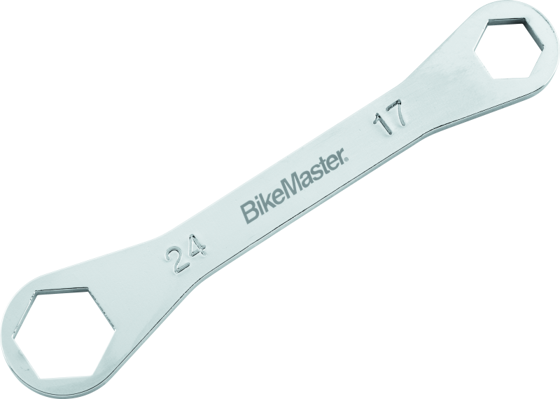 BikeMaster Rider Wrench - 24mm 6-pt x 17mm 6-pt Tools BikeMaster