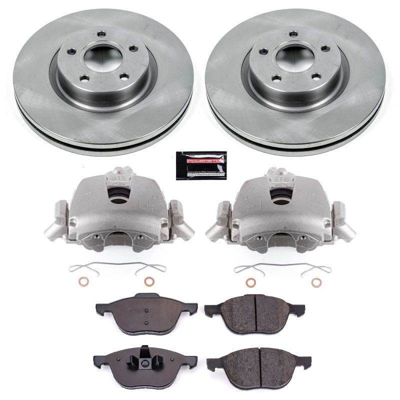 Power Stop 06-13 Volvo C70 Front Autospecialty Brake Kit w/Calipers Brake Kits - OE PowerStop