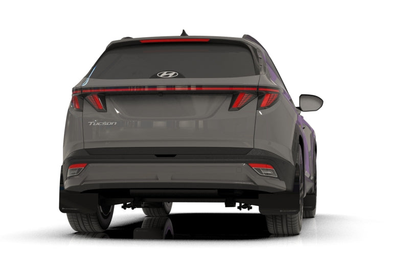 Rally Armor 2025+ Hyundai Tucson (Excl. ICE & XRT) Black UR Mud Flap w/ White Logo Mud Flaps Rally Armor