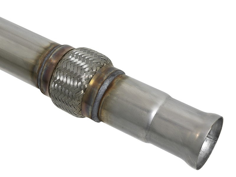aFe Large Bore-HD 3in 409SS DPF-Back 20-21 GM Trucks L6-3.0L (td) LM2 - Polished Tip DPF Back aFe
