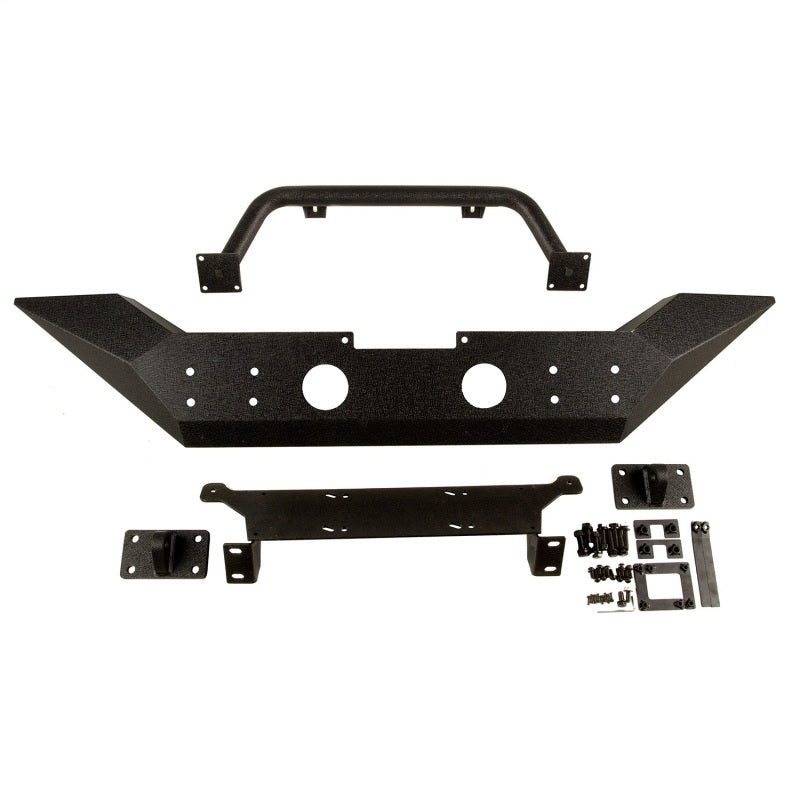 Rugged Ridge Spartan Front Bumper HCE W/Overrider 07-18 Jeep Wrangler JK Bumpers - Steel Rugged Ridge