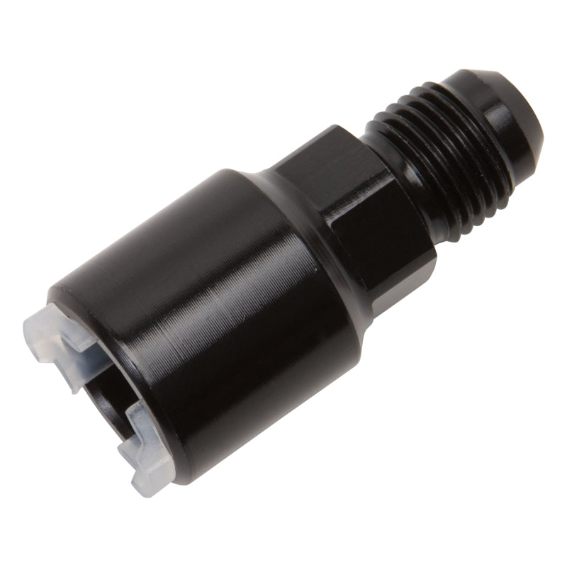 Russell Performance -6 AN male to 3/8in SAE quick-disconnect female (Black Single) Fittings Russell