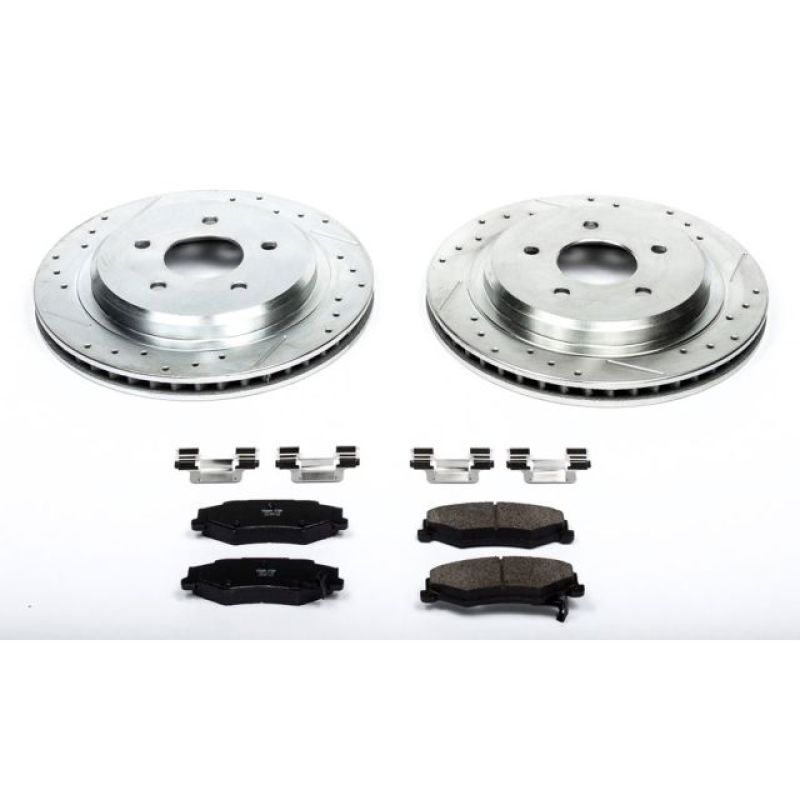 Power Stop 04-09 Cadillac XLR Rear Z23 Evolution Sport Brake Kit Brake Kits - Performance D&S PowerStop