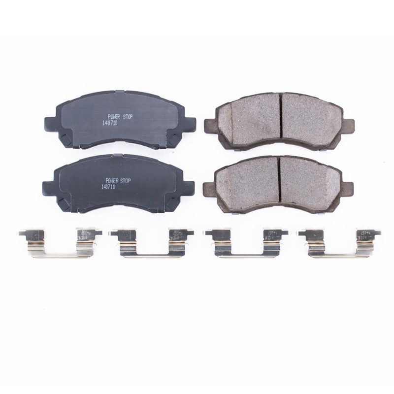 Power Stop 97-01 Subaru Impreza Front Z17 Evolution Ceramic Brake Pads w/Hardware Brake Pads - OE PowerStop