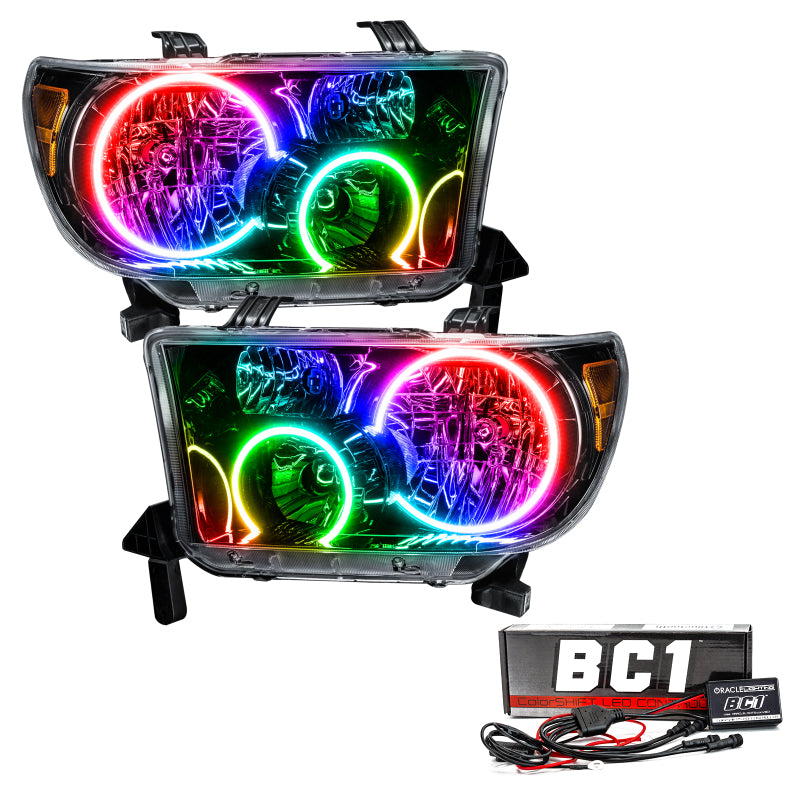 Oracle 07-11 Toyota Tundra Pre-Assembled Headlights - Black Housing - w/ BC1 Controller Headlights ORACLE Lighting