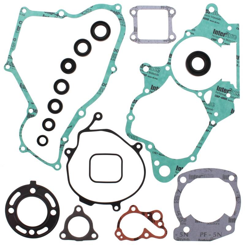 Vertex Gaskets 92-02 Honda CR80R Complete Gasket Kit w/ Oil Seals Engine Hardware Vertex Pistons