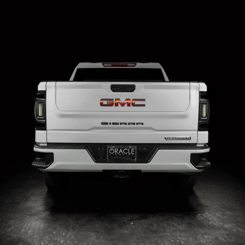 Oracle 19-23 GMC Sierra Black Series Flush Style LED Tail Lights - Factory Halogen Tail Lights ORACLE Lighting
