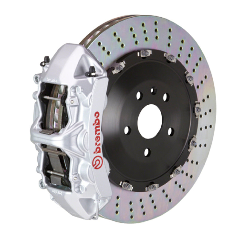 Brembo 25+ BMW X3 30 xDrive/BMW X3 M50 xDrive Fr GT BBK 6 Pist Cast 405x34 2pc Rotor Drilled- Silver Brake Kits - Performance Slot Brembo