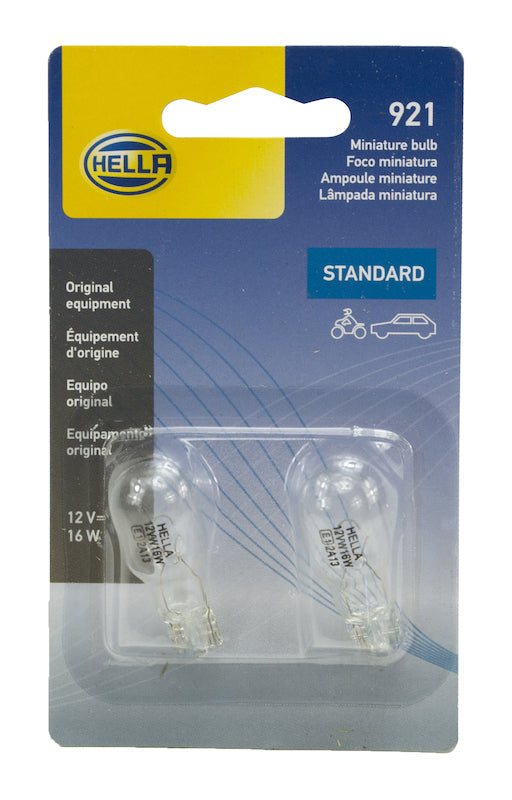Hella Bulb 921 12V 16W W21X95D T5 (2) Bulbs Hella