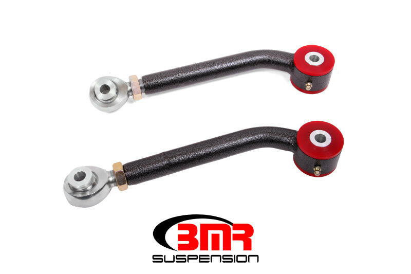 BMR 08-17 Challenger Upper Trailing Arms w/ Single Adj. Poly/Rod Ends - Black Hammertone Suspension Arms & Components BMR Suspension