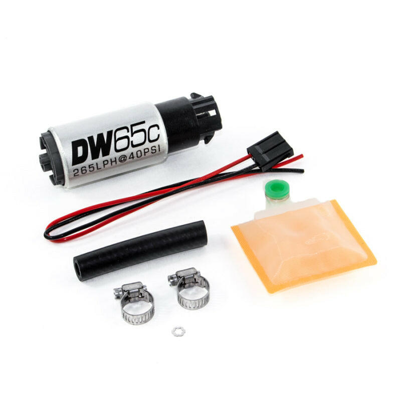 DeatschWerks 265 LPH Compact In-Tank Fuel Pump w/ Clips & Universal Install Kit Fuel Pumps DeatschWerks