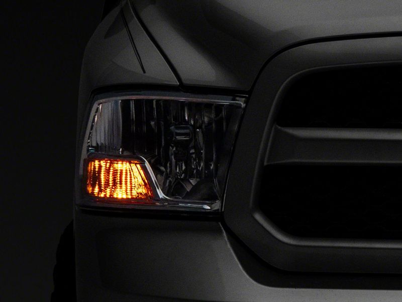Raxiom 09-18 Dodge RAM 1500 Axial OEM Rep Headlights w/ Single Bulb- Chrome Housing (Clear Lens) Headlights Raxiom