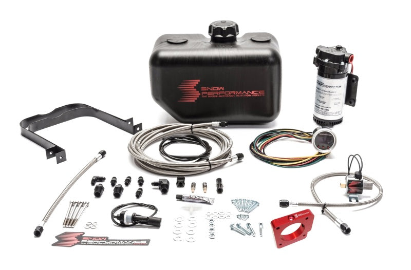 Snow Performance 05-14 STI Stg 2 Boost Cooler Water Injection Kit w/SS Brd Line & 4AN Fittings Water Meth Kits Snow Performance