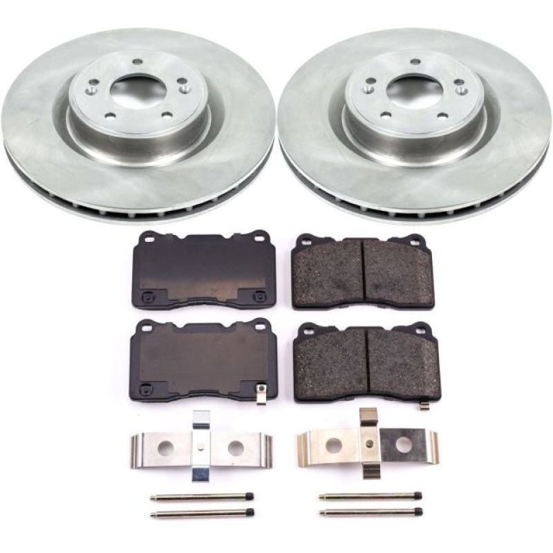 Power Stop 10-16 Hyundai Genesis Coupe Front Autospecialty Brake Kit Brake Kits - OE PowerStop