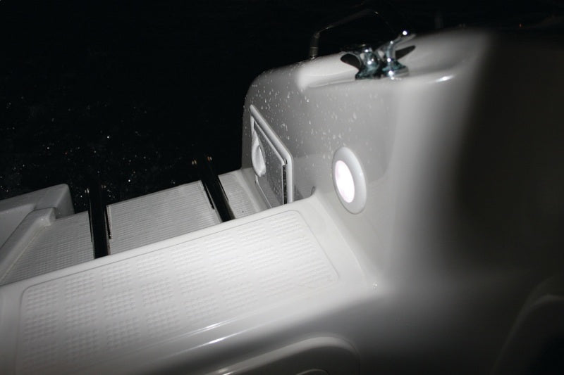 Hella COURTESY Lamp RND BLUE MD12 SS RIM 2XT Sidemarkers & Indicators Hella