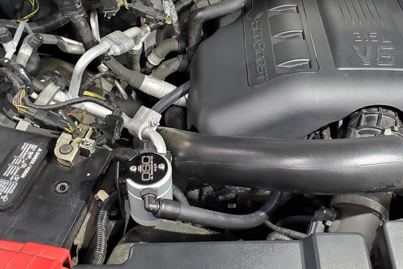 J&L 2015-2017 Ford Expedition 3.5L EcoBoost Oil Separator 3.0 - Clear Anodized Oil Separators J&L