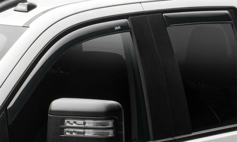 AVS 2019 Chevrolet Silverado 1500 Crew Cab Pickup Ventvisor In-Channel 4pc - Smoke Wind Deflectors AVS