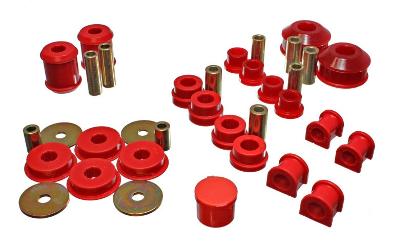 Energy Suspension 03-05 Mitsubishi Lancer EVO 8 Red Hyper-flex Master Bushing Set Bushing Kits Energy Suspension