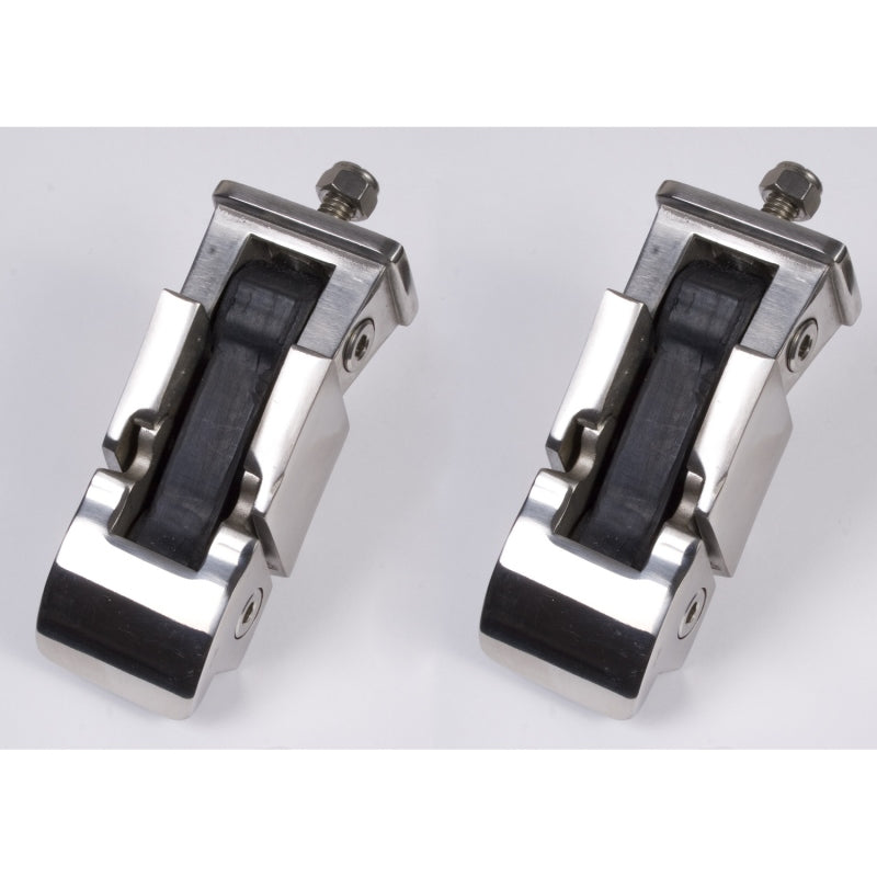 Rugged Ridge 97-06 Jeep Wrangler TJ Stainless Steel Hood Catch Set Brackets Rugged Ridge