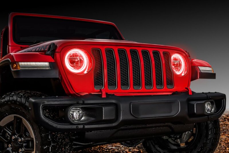 ORACLE Lighting Jeep Wrangler JL/Gladiator JT LED Surface Mount Headlight Halo Kit Fog Lights ORACLE Lighting