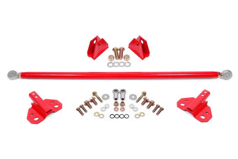 BMR 15-23 Ford S550 Mustang Shock Mount Kit - Red Shock Mounts & Camber Plates BMR Suspension