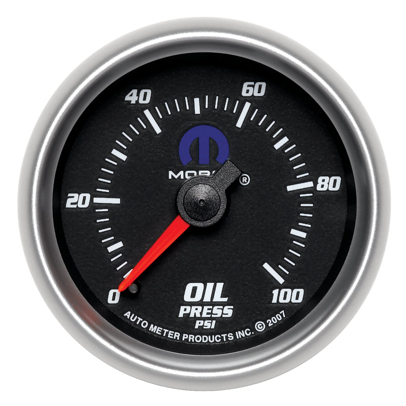 Autometer Mopar 2-1/16in Mechanical 100PSI Oil Pressure Gauge Gauges AutoMeter