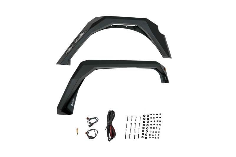 DV8 Offroad 07-18 Jeep Wrangler JK Armor Fender Flares Fenders DV8 Offroad
