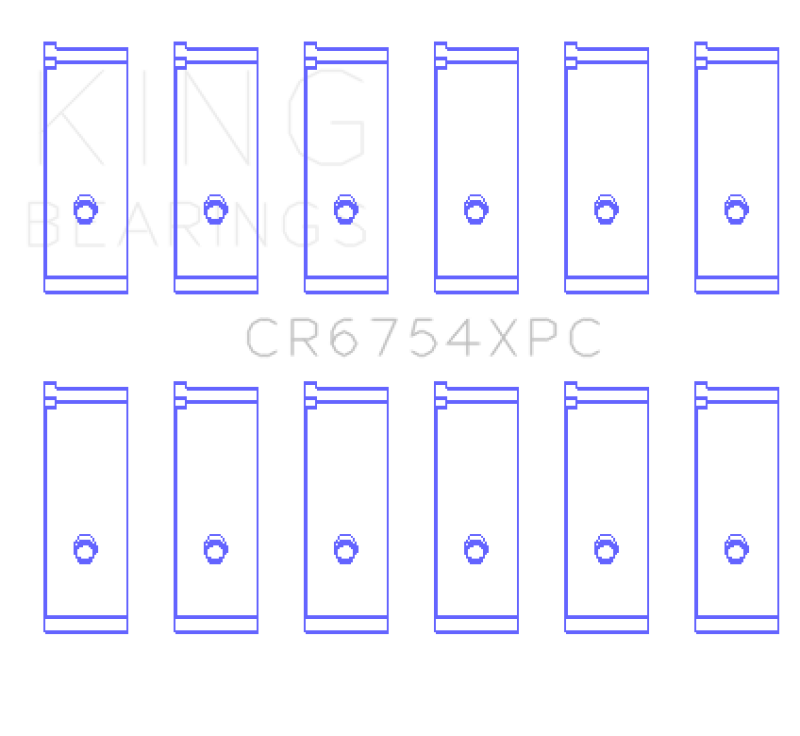 King Engine Bearings Toyota2JZGE/2JZGTE 3.0L pMaxKote Performance Rod Bearing Set - Size STD Bearings King Engine Bearings