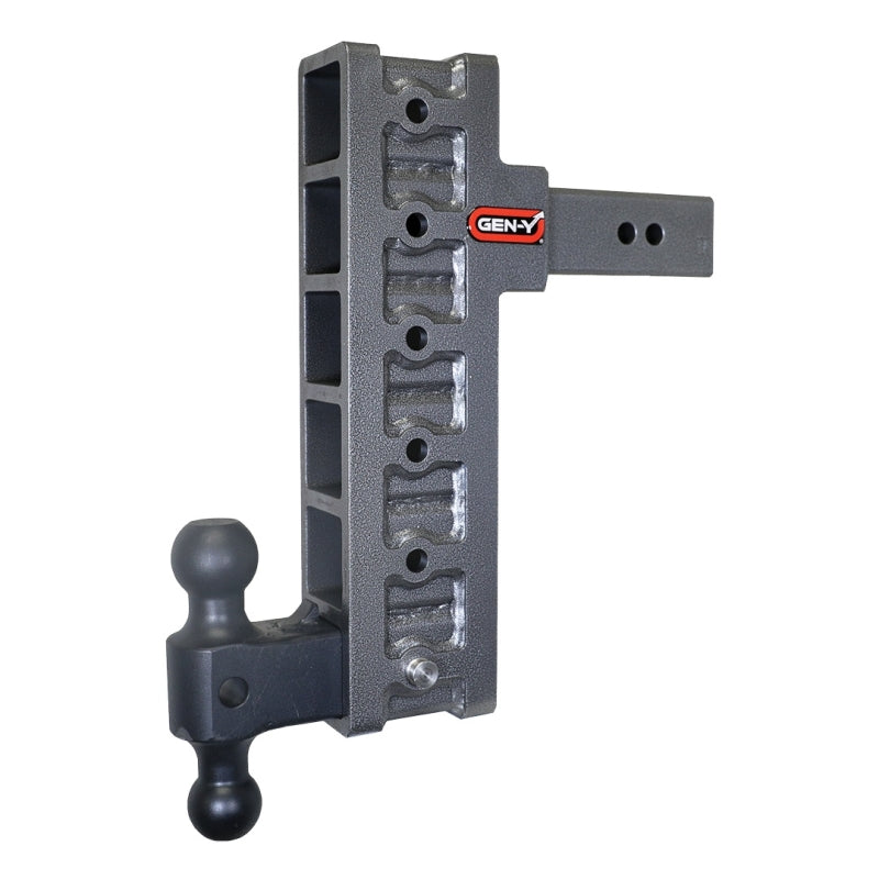 Gen-Y Mega Duty 2.5in Shank 12in Offset Drop 3K TW 21K Hitch w/GH-061 Dual-Ball Hitch Receivers GEN-Y Hitch