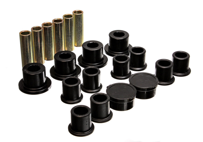 Energy Suspension 98-11 Ford Ranger Black Rear Leaf Spring Bushing Set Bushing Kits Energy Suspension