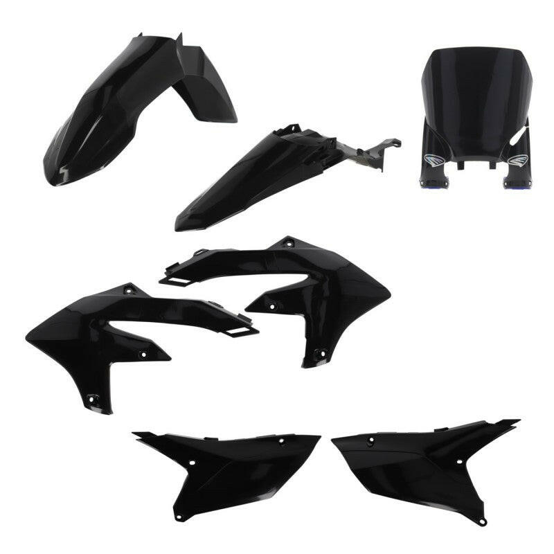 Cycra 23+ Yamaha YZ250F-450F/FX 5 PC. Replica Body Kit - Black Plastics Cycra