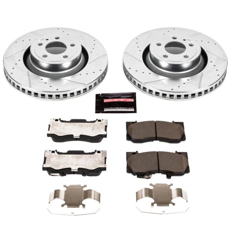 Power Stop 15-19 Ford Mustang Front Z23 Evolution Sport Brake Kit Brake Kits - Performance D&S PowerStop