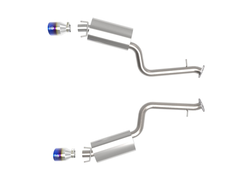 aFe Lexus IS350 14-22 V6-3.5L Takeda Axle-Back Exhaust System- Blue Tip Axle Back aFe