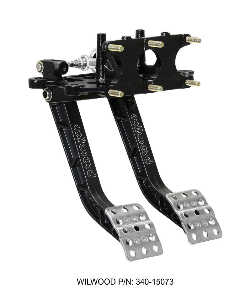Wilwood Adjustable-Trubar Dual Pedal - Brake / Clutch - Rev. Swing Mount - 5.1:1 Pedals Wilwood