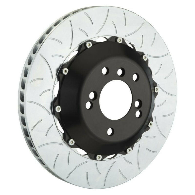 Brembo 05-1ster S/Spyder (PCCB Eqpt) Rr 2-Piece Discs 350x28 2pc Rotor Slotted Type3 Brake Rotors - Slot & Drilled Brembo