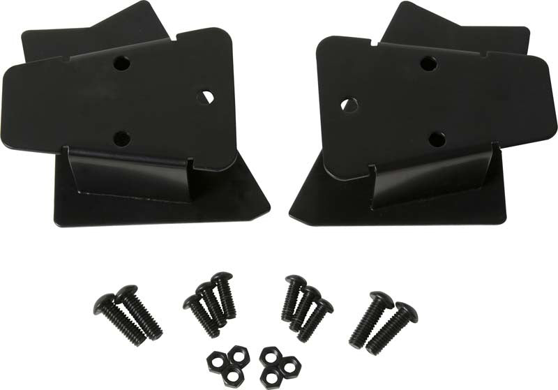 Kentrol 03-06 Jeep Wrangler TJ Mirror Relocation Bracket Pair - Powdercoat Black Hardware - Singles Kentrol