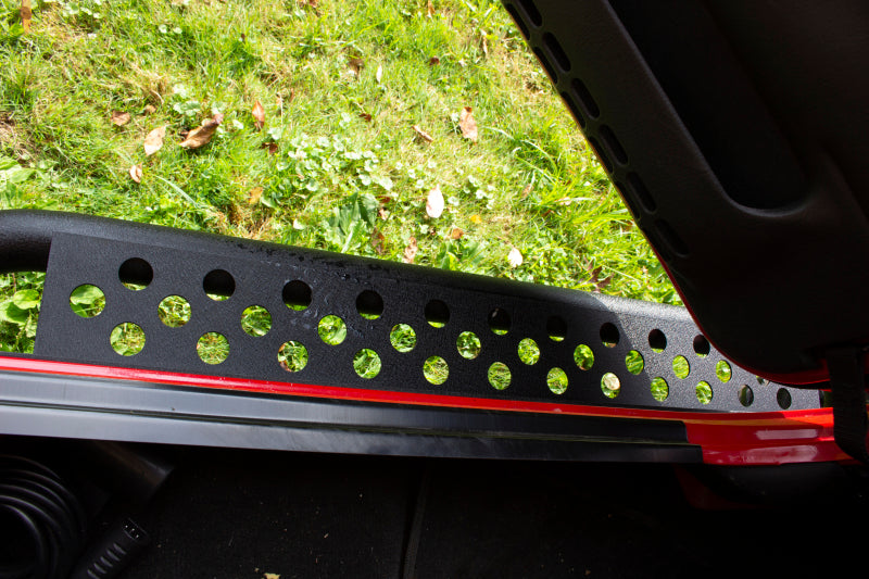 Fishbone Offroad 97-06 Jeep Wrangler TJ Steel Rock Slider - Black Textured Powdercoat Steps Fishbone Offroad