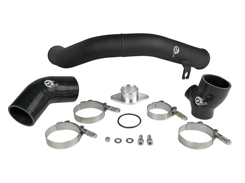 aFe BladeRunner 2.5in Aluminum Hot Side Charge Pipe 15-20 Subaru WRX 2.0T - Black Intercoolers aFe