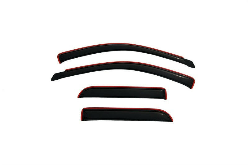 AVS 02-08 Dodge RAM 1500 Quad Cab Ventvisor In-Channel Front & Rear Window Deflectors 4pc - Smoke Wind Deflectors AVS