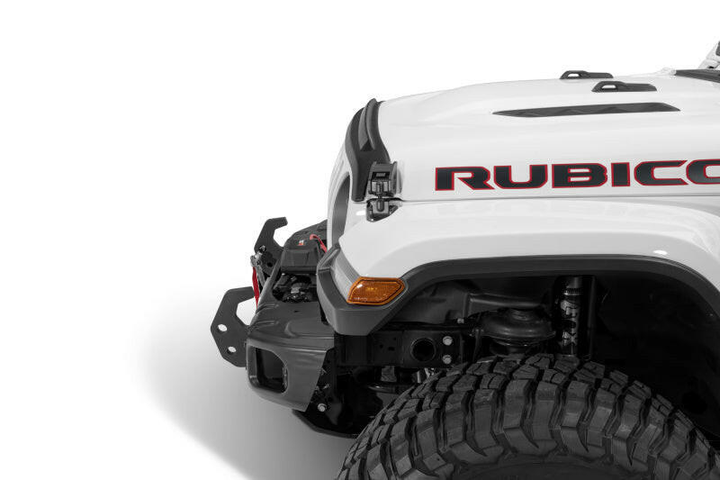 AVS 2018+ Jeep Wrangler (JL) 2dr/4dr Aeroskin II Textured Low Profile Hood Shield - Black Hood Deflectors AVS