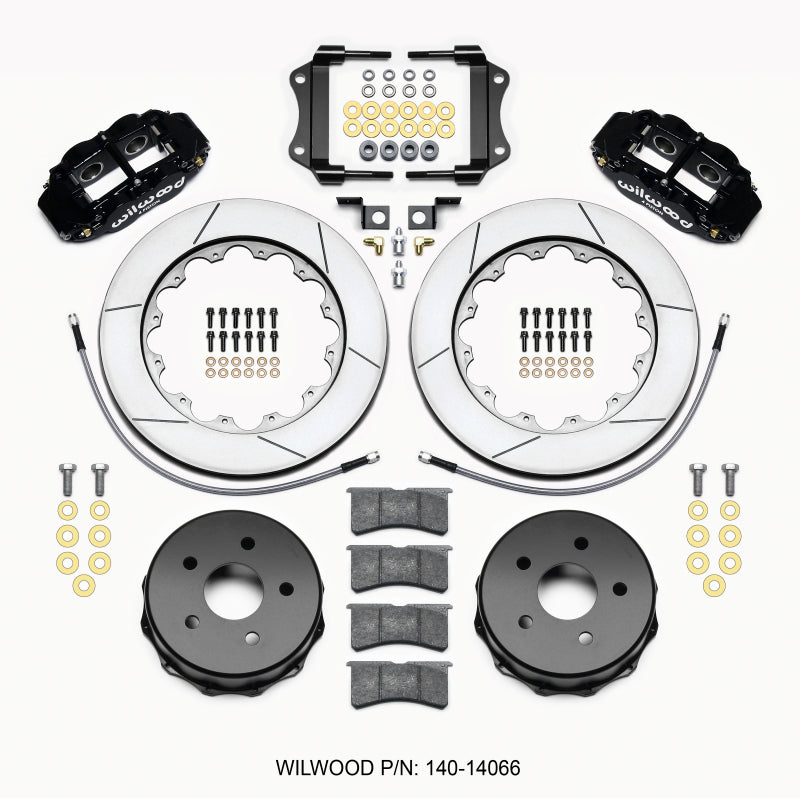 Wilwood Narrow Superlite 4R Rear Kit 14.00in 2007-up Jeep JK w/Lines Big Brake Kits Wilwood
