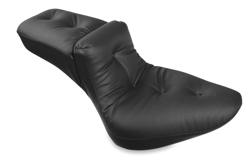 Mustang 84-06 Harley Standard Rear Tire Duke Extra Wide 1PC Seat Regal - Black One-Piece Motorcycle Seats Mustang Motorcycle